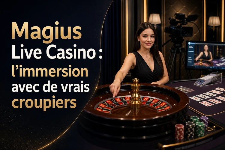 Magius Live Casino: l'immersion totale avec de vrais croupiers