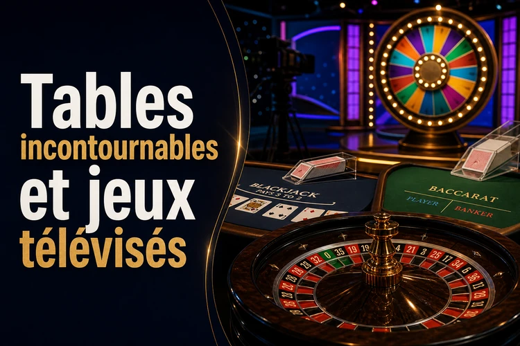 Les tables incontournables et les jeux télévisés (Game Shows)